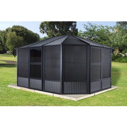 PavillonCharleston 12x12 / 3,8 x 3,8 m, Anthrazit - 1 Stk