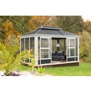 Pavillon Wintergarten Olan 1014 / 3 x 4,3 m, Anthrazit - 1 Stk