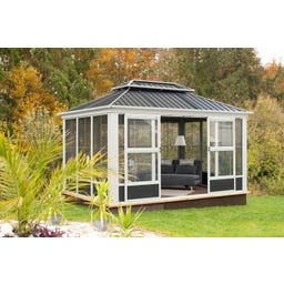 Pavillon Wintergarten Olan 1014 / 3 x 4,3 m, Anthrazit - 1 Stk