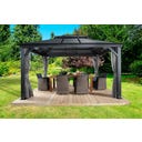 Pavillon Mykonos 10x14 / 4,2 x 3 m, Basaltgrau - 1 Stk