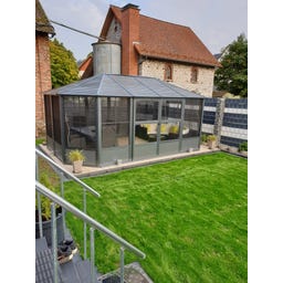 Pavillon Charleston 12x18 / 6 x 3,8 m, Anthrazit - 1 Stk