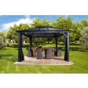 Pavillon Mykonos 10x14 / 4,2 x 3 m, Basaltgrau - 1 Stk