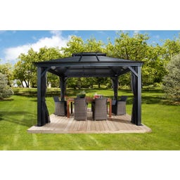 Pavillon Mykonos 10x14 / 4,2 x 3 m, Basaltgrau - 1 Stk