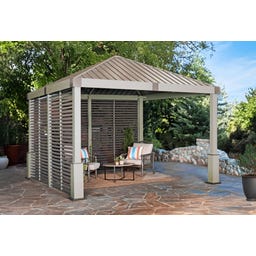 Pavillon Nanda 12x12 / 3,6 x 3,6 m, Champagner - 1 Stk