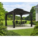 Pavillon Messina 10x12 / 3,6 x 3 m, Anthrazit - 1 Stk