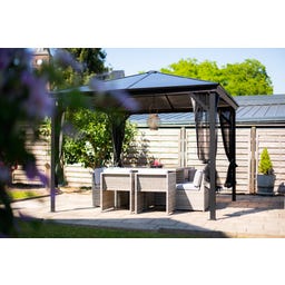 Pavillon Verona 10x10 / 3 x 3 m, Anthrazit - 1 Stk