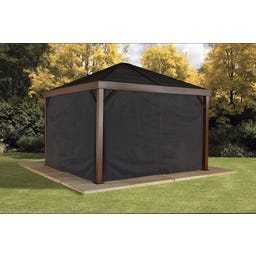 Vorhang-Set passend zu South Beach & Valencia, Dunkelgrau - 1 Stk