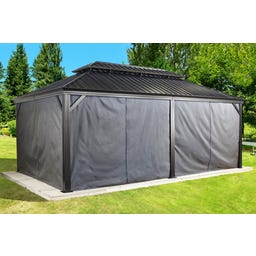 Pavillon Messina 12x20 / 6 x 3,6 m, Anthrazit - 1 Stk