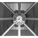 Pavillon Verona 10x10 / 3 x 3 m, Anthrazit - 1 Stk