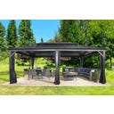 Pavillon Messina 12x20 / 6 x 3,6 m, Anthrazit - 1 Stk
