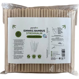 Pandoo Disposable Bamboo Straws - 200 items