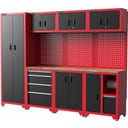 Feistos Werkzeugschrank Juno 3 - Schwarz/Rot