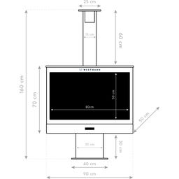 Westmann Grill & Kaminofen schwarz - 1 Stk