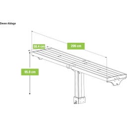 Seitenablage für Holzpavillon Devon 1212 & 1214 - 1 Stk