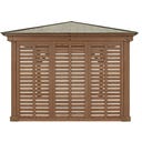 Seitenwand für Holzpavillon Devon 1212 & 1214 - 1 Stk