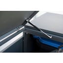 Mülltonnenbox Kubus mit Deckel, Anthrazit - 5 x 240 L