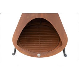 Westmann Feuerstelle, Ofen mit Rauchablass, rost - 1 Stk