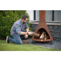 Westmann Feuerstelle, Ofen mit Rauchablass, rost - 1 Stk