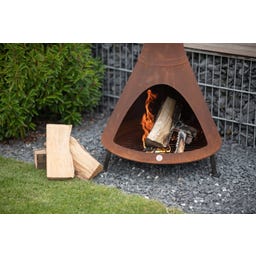 Westmann Feuerstelle, Ofen mit Rauchablass, rost - 1 Stk