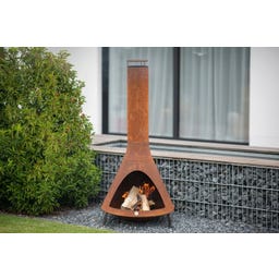 Westmann Feuerstelle, Ofen mit Rauchablass, rost - 1 Stk