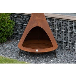 Westmann Feuerstelle, Ofen mit Rauchablass, rost - 1 Stk