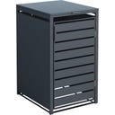 Mülltonnenbox Kubus mit Deckel, Anthrazit