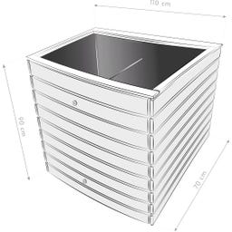 Westmann Holz Hochbeet Asket Fichte - M