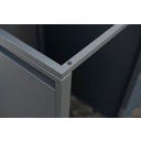 Mülltonnenbox Kubus mit Deckel, Anthrazit - 5 x 240 L