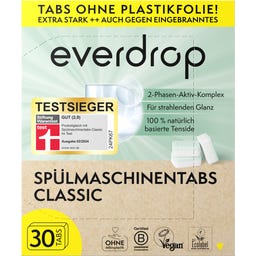 everdrop Tabs per Lavastoviglie - Classic - 30 pezzi