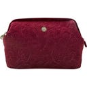 Kosmetiktasche Cooper Samt Quilty Days, extra groß - Rot