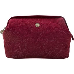 Kosmetiktasche Cooper Samt Quilty Days, extra groß - Rot