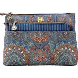 Pip Studio Kosmetiktaschen-Set Caryn Jabali - Blau