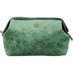 Kosmetiktasche Cooper Samt Quilty Days, extra groß - Grün