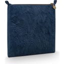Flache Kosmetiktasche Charly Samt Quilty Days, groß - Blau