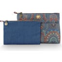 Pip Studio Kosmetiktaschen-Set Caryn Jabali - Blau