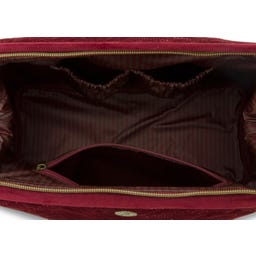 Kosmetiktasche Cooper Samt Quilty Days, extra groß - Rot