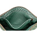 Flache Kosmetiktasche Charly Samt Quilty Days, groß - Grün