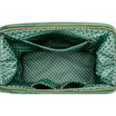 Kosmetiktasche Cooper Samt Quilty Days, extra groß - Grün