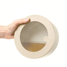 Runder luftdichter Behälter Store & More Bio, M - 850 ml - Dark clay