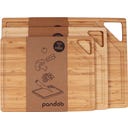 Pandoo Mehrwegschneidebrett Bambus - 28 x 22 cm
