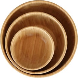 Pandoo Skål Bambu - Många Användningsområden - Ø 14 cm