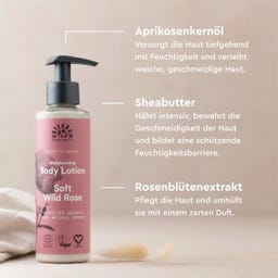 Urtekram Soft Wild Rose Body Lotion - 245 ml