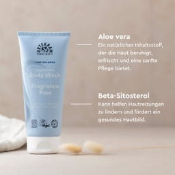 Urtekram Fragrance Free Body Wash - 200 ml