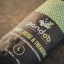 Potovalna brisača z bambusovimi vlakni iz aktivnega oglja, 80 x 40 cm - zelena