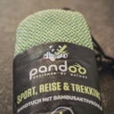 Potovalna brisača z bambusovimi vlakni iz aktivnega oglja, 80 x 40 cm - zelena