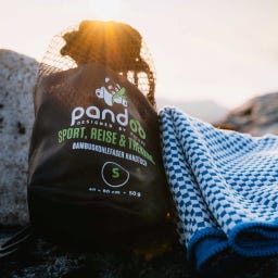 Reishanddoek met Bamboe-Actieve Koolvezel - 80 x 40 cm - Blauw