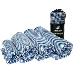 Reishanddoek met Bamboe-Actieve Koolvezel - 80 x 40 cm - Blauw