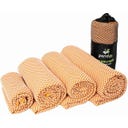 Bamboo Active Carbon Fibre Travel Towel, 130 x 80 cm - Orange
