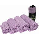 Serviette de Voyage en Fibre de Charbon Actif de Bambou, 200 x 80 cm - Lila