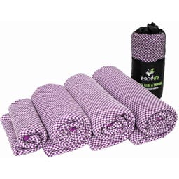Serviette de Voyage en Fibre de Charbon Actif de Bambou, 200 x 80 cm - Lila